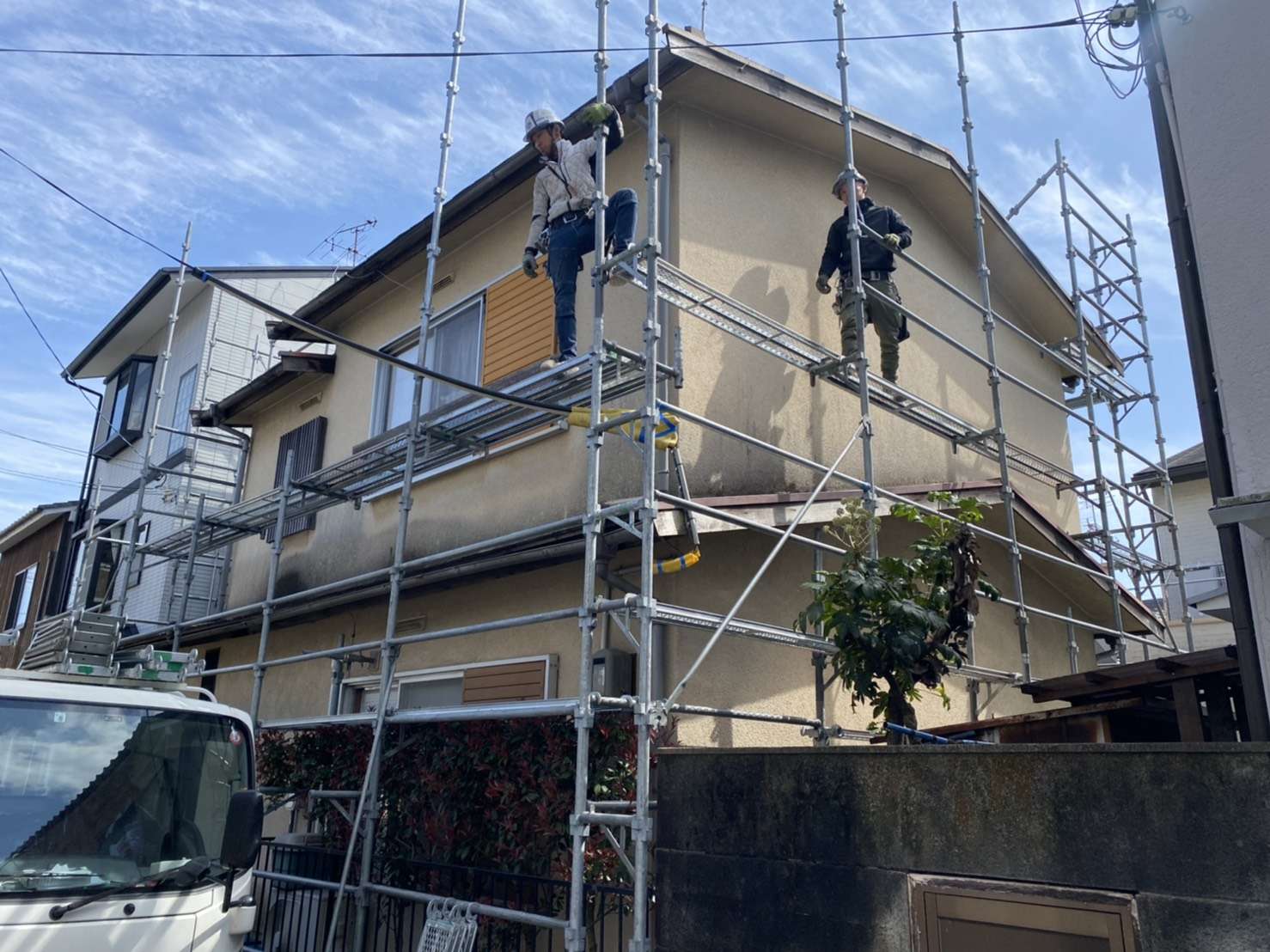 京都府で外壁塗装の足場組立作業 京都エリアへ外壁塗装事業を運営する株式会社banbaがブログで情報発信をしています